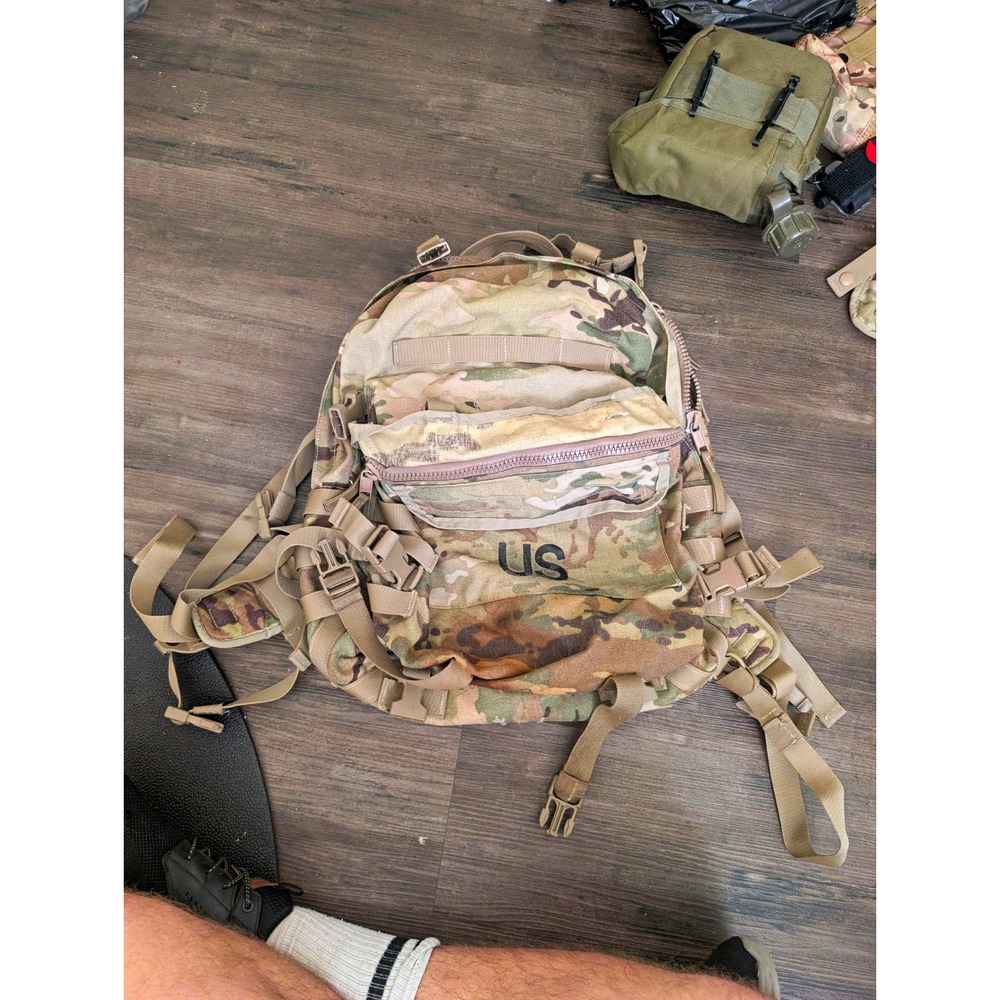 US Army OCP Multicam MOLLE Assault Pack w/ ID Window Straps Military Surplus